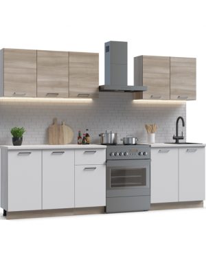 Кухня пряма Мекка-1 260х60