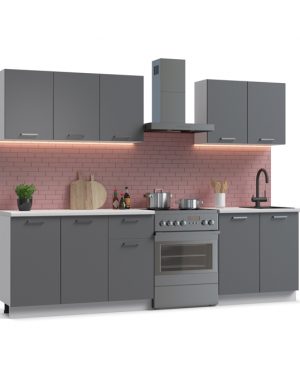 Кухня пряма Мекка-2 260х60